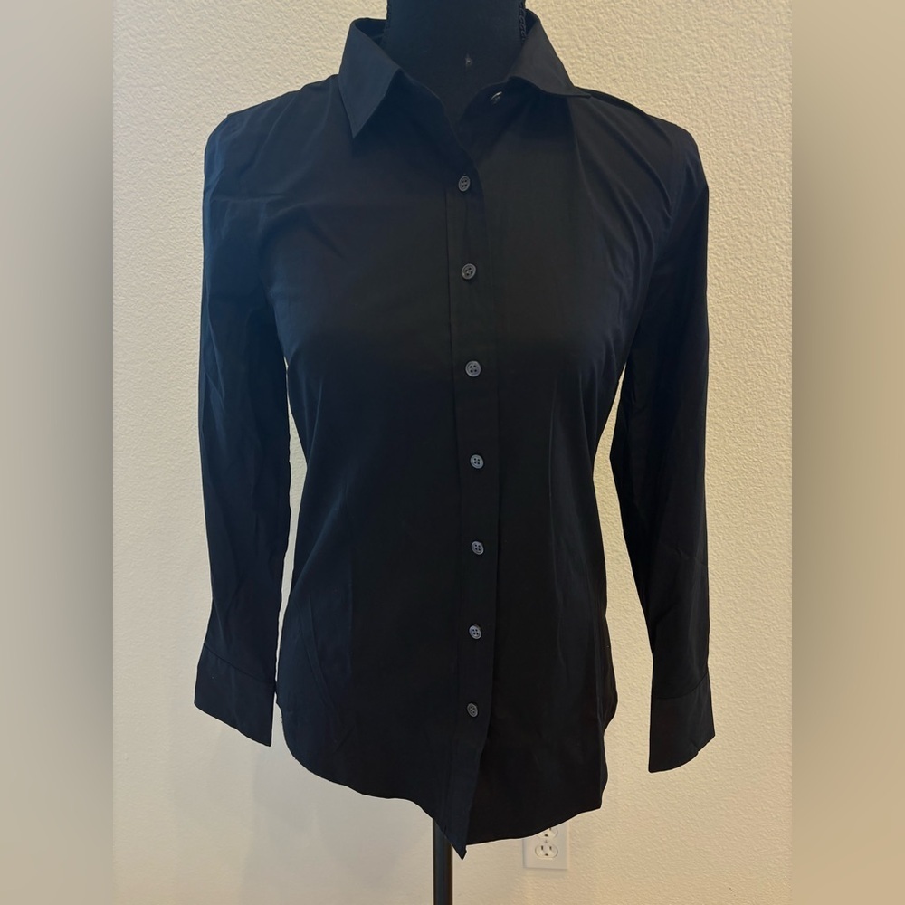 Nwt - J. Crew Haberdashery Stretch Button-Up Shirt In Black - Size Xsp